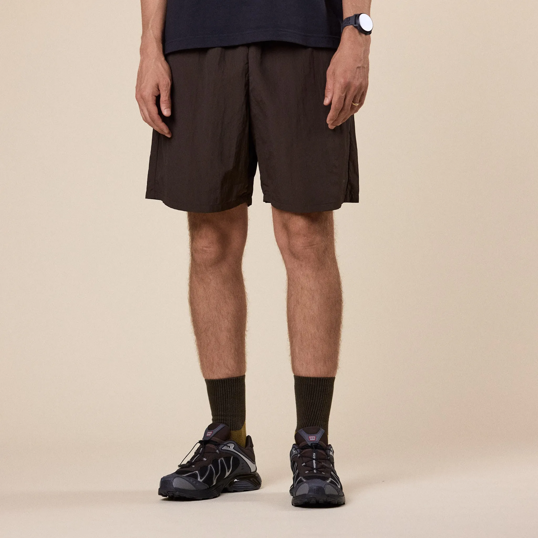 Goldwin - Nylon Shorts - Jet Brown sold by This Thing Of Ours
