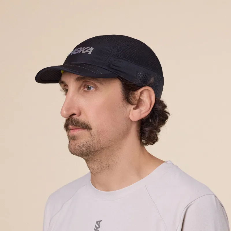 HOKA - Trail Run Hat - Black made by Hoka