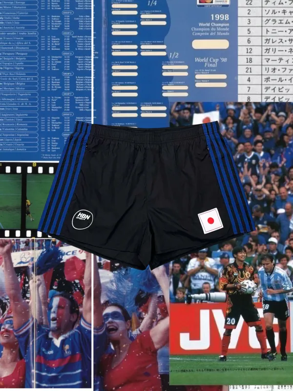 *PRE ORDER* Black & Blue National Team Nylon Shorts made by Human by Nature