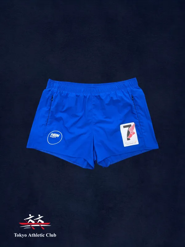 Winged foot Regatta nylon shorts (royal blue) made by Human by Nature