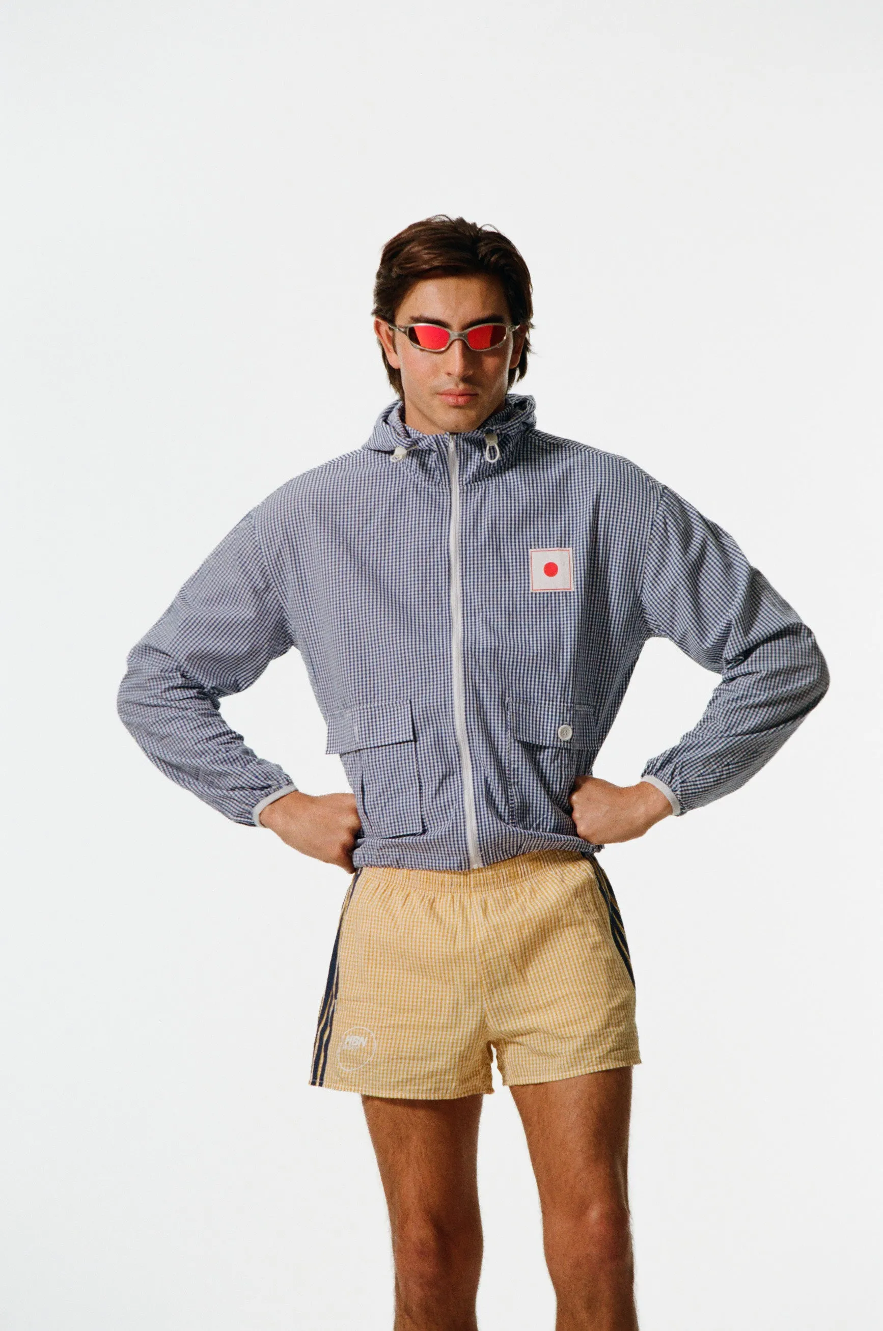 *PRE ORER* Gingham picnic shorts (Yellow & Blue sold by Human by Nature product image thumbnail 3