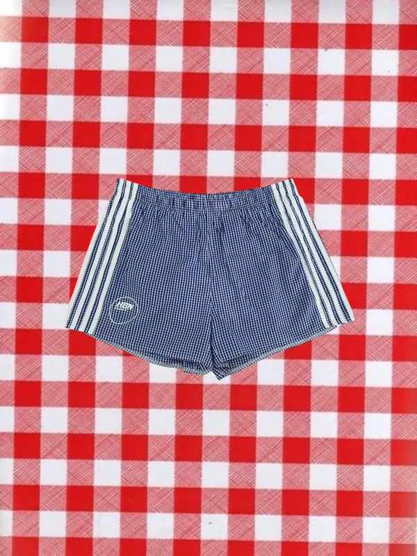 *PRE ORDER* Gingham Picnic shorts (Blue & White) made by Human by Nature