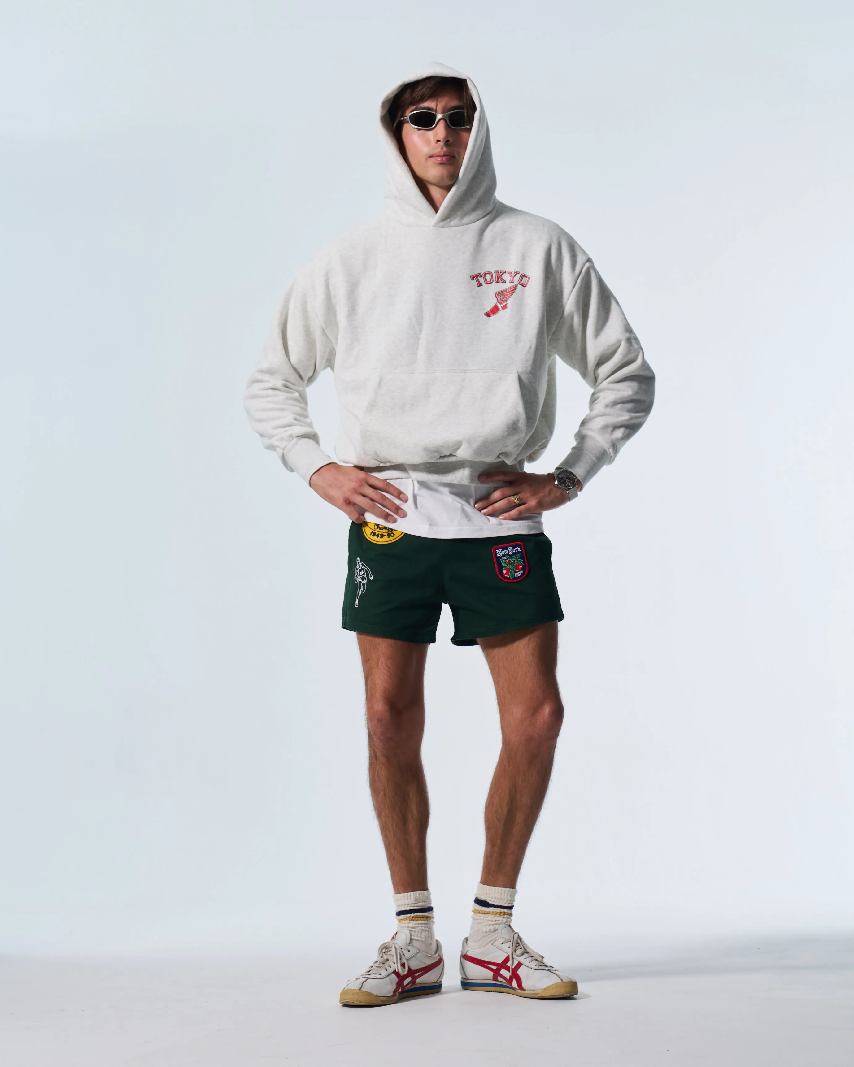 Winged foot hoodie (Grey) sold by Human by Nature product image thumbnail 2