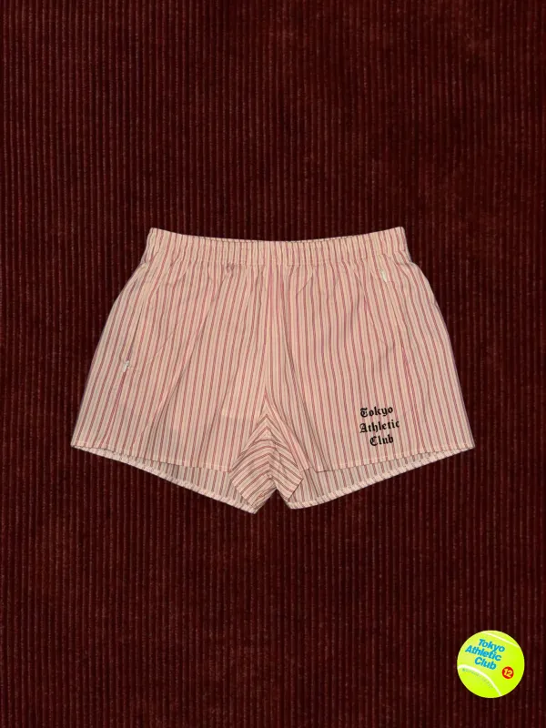 Nigiri stripe cotton running shorts made by Human by Nature