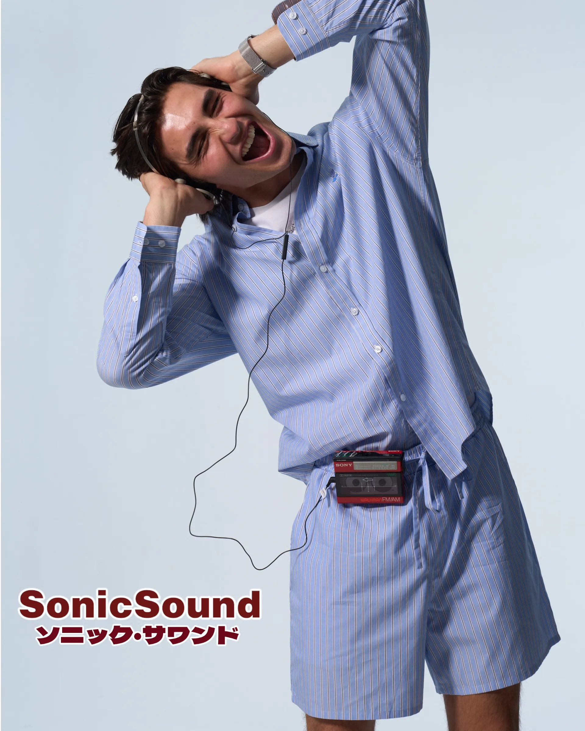 Blue Poplin button down sold by Human by Nature product image thumbnail 3