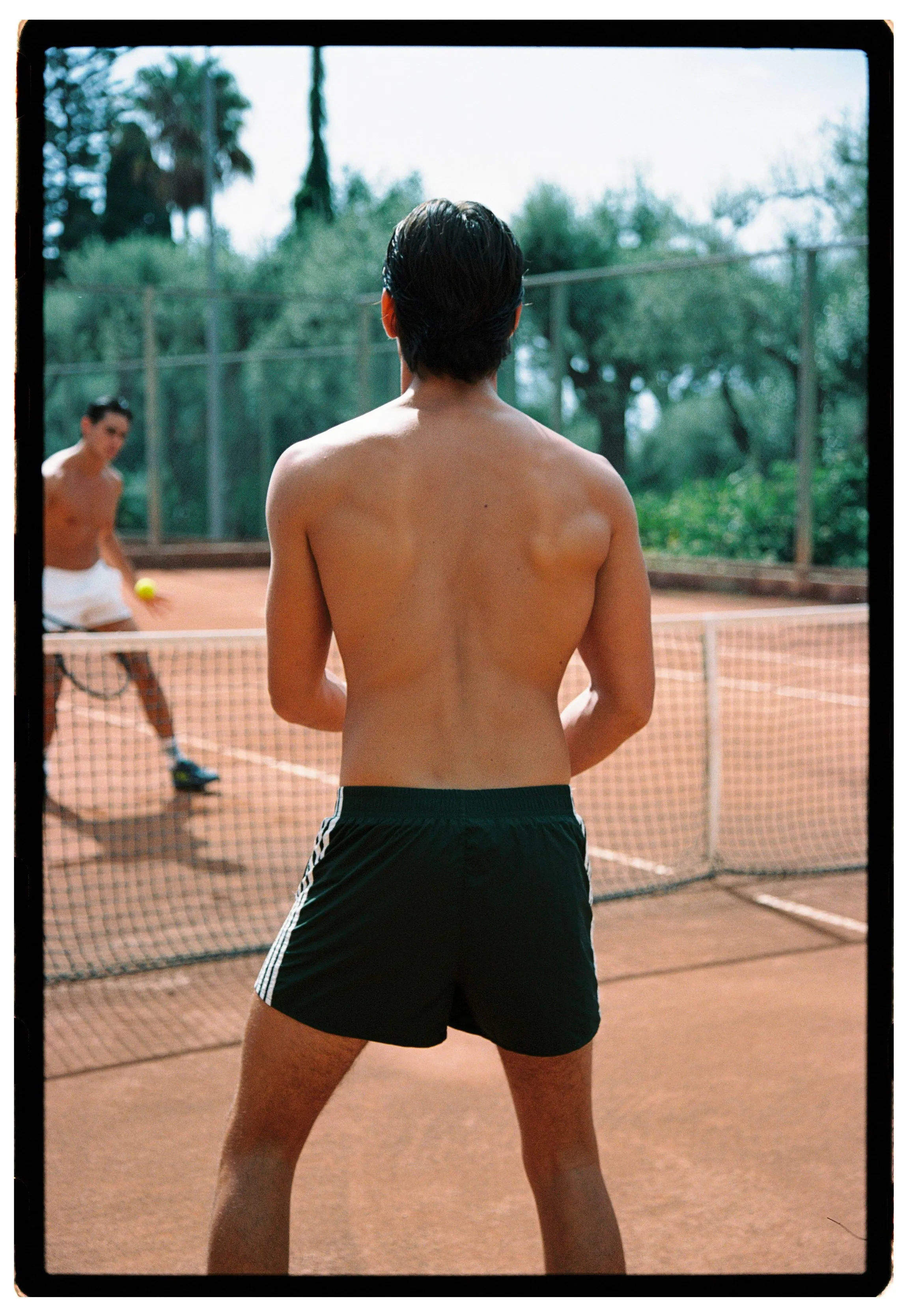 *PRE ORDER* Forest Green Nylon Tennis shorts sold by Human by Nature product image thumbnail 5