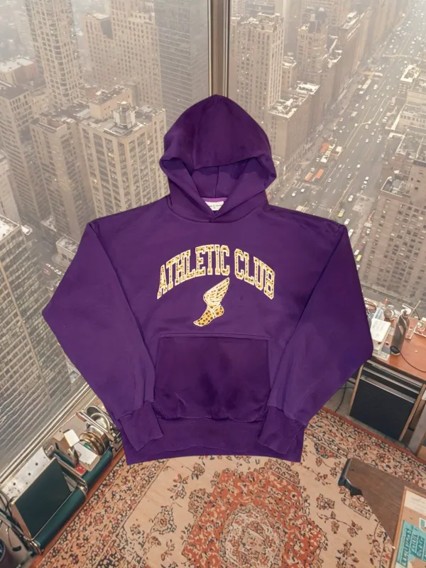 Athletic Club Collegiate Hoodie (purple) made by Human by Nature