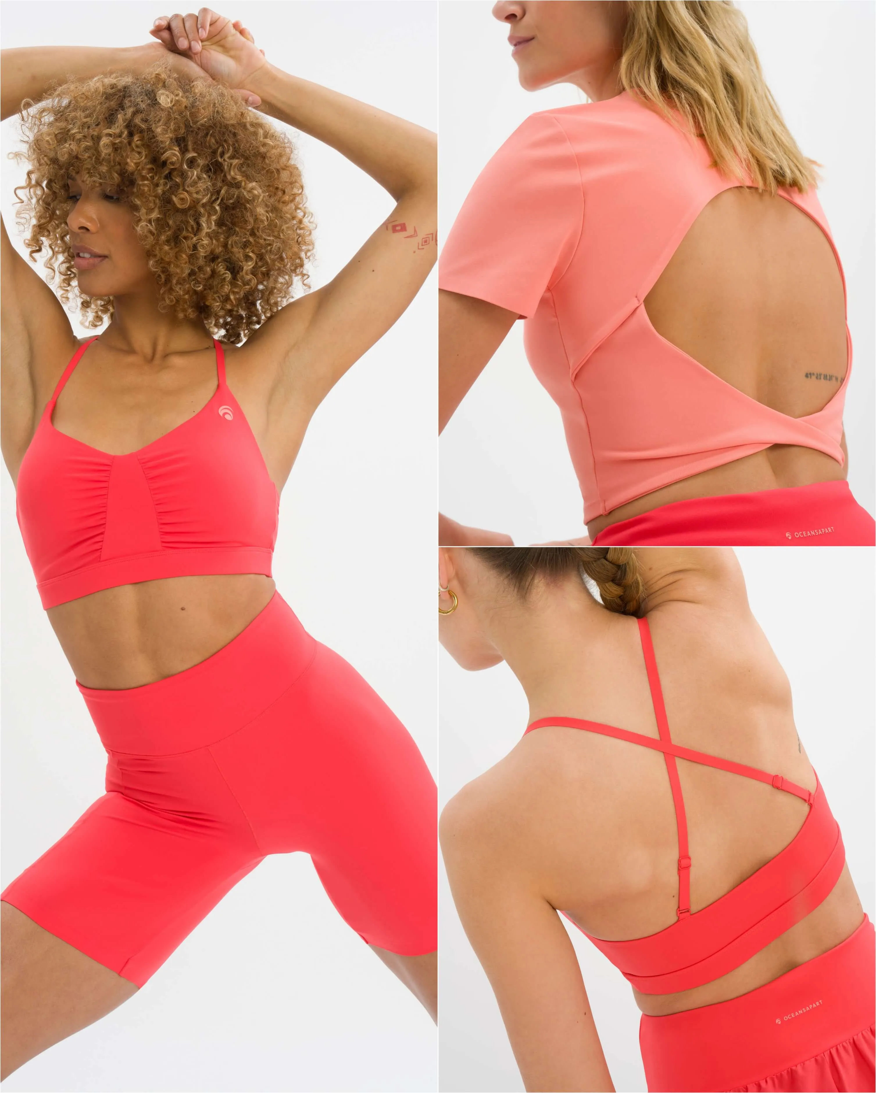 Marina Biker Set Deluxe - Lillet Red & Light Lillet Red sold by Oceansapart