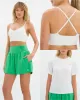 Marina Short Set Deluxe - Holly Green & White sold by Oceansapart