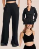 Elodie Wide Leg Set Deluxe - Black sold by Oceansapart