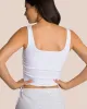 Brooke Mini Skirt Set - Light Grey Melange & White sold by Oceansapart