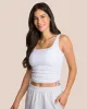 Brooke Mini Skirt Set - Light Grey Melange & White sold by Oceansapart