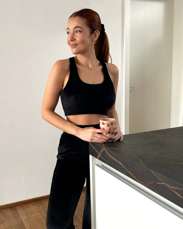 Kelly Wide Leg Set - Black sold by Oceansapart