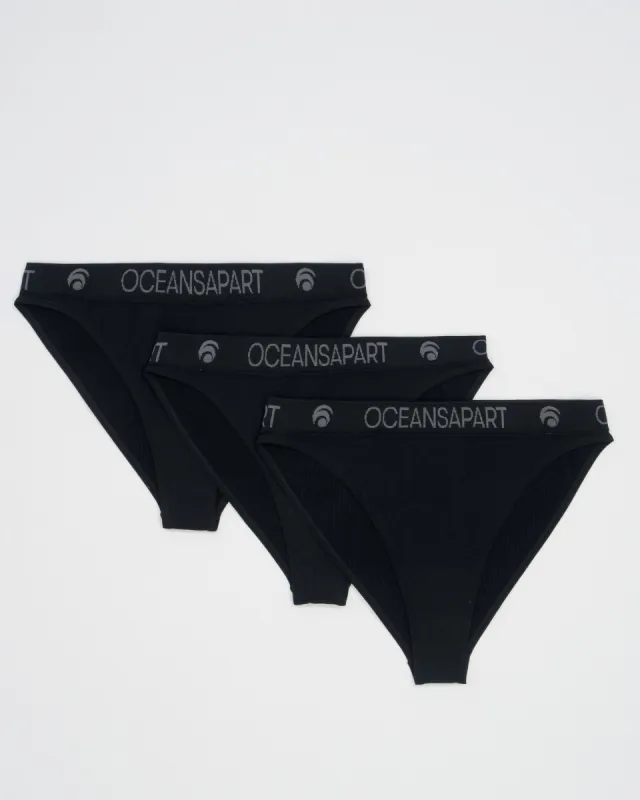 Ariel Seamless Brief Set Deluxe - Black sold by Oceansapart