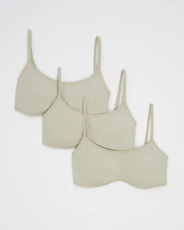 Cloudy Bralette Set Deluxe - Dove Grey sold by Oceansapart