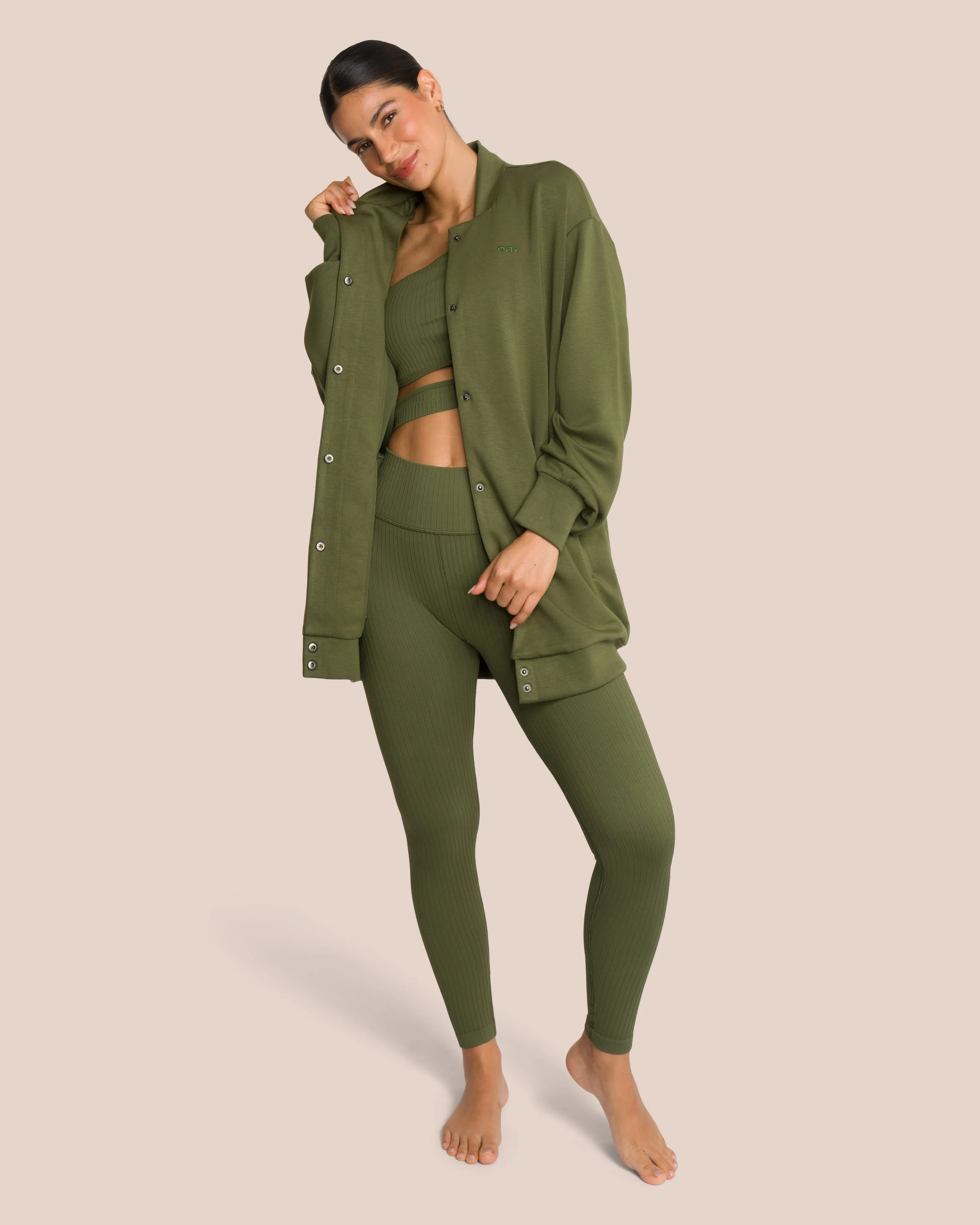 Elodie Bomber Jacket Set Deluxe - Deep Pine Green sold by Oceansapart