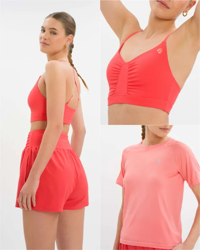 Marina Short Set Deluxe - Lillet Red & Light Lillet Red sold by Oceansapart