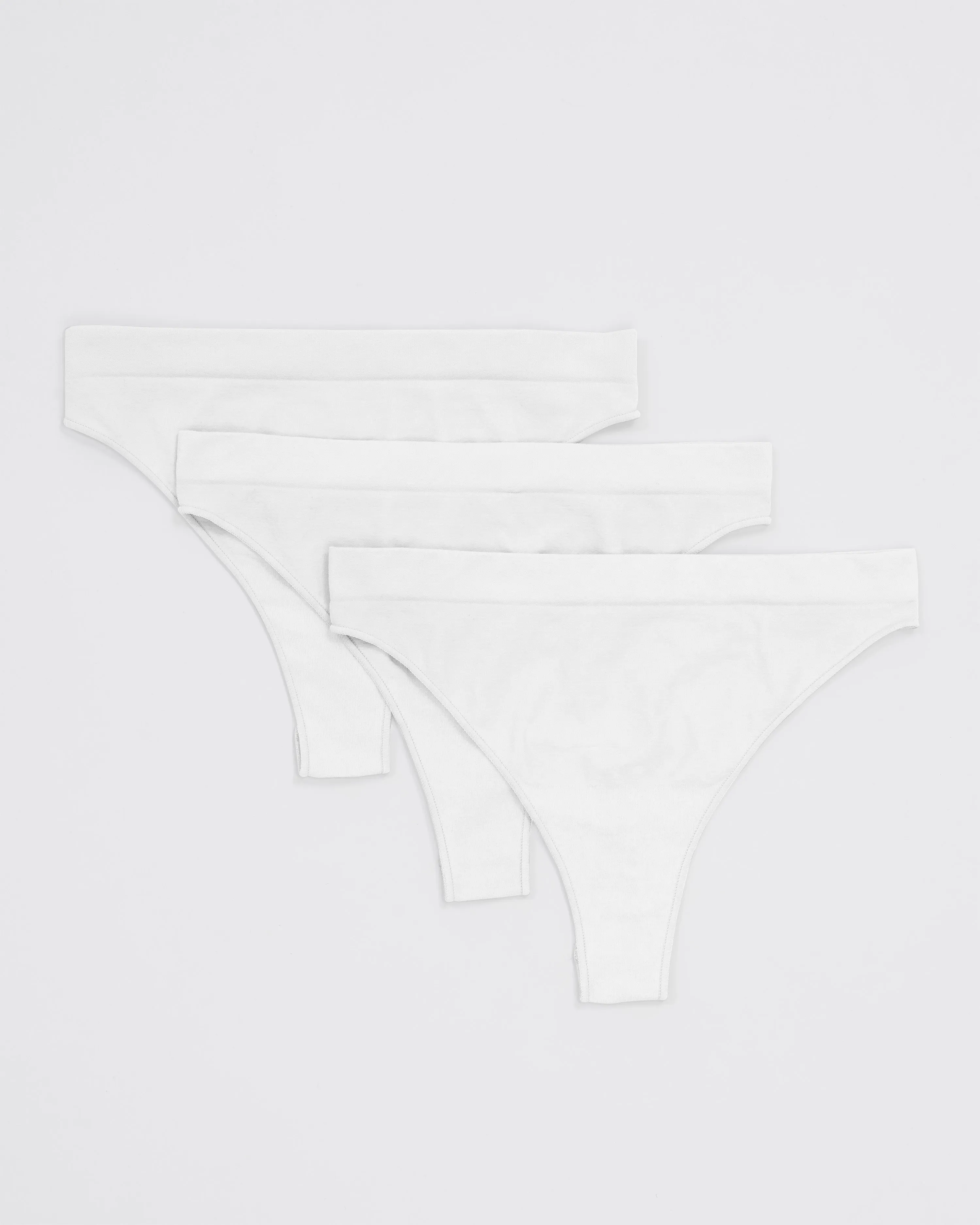 Cloudy Thong Set Deluxe - White sold by Oceansapart