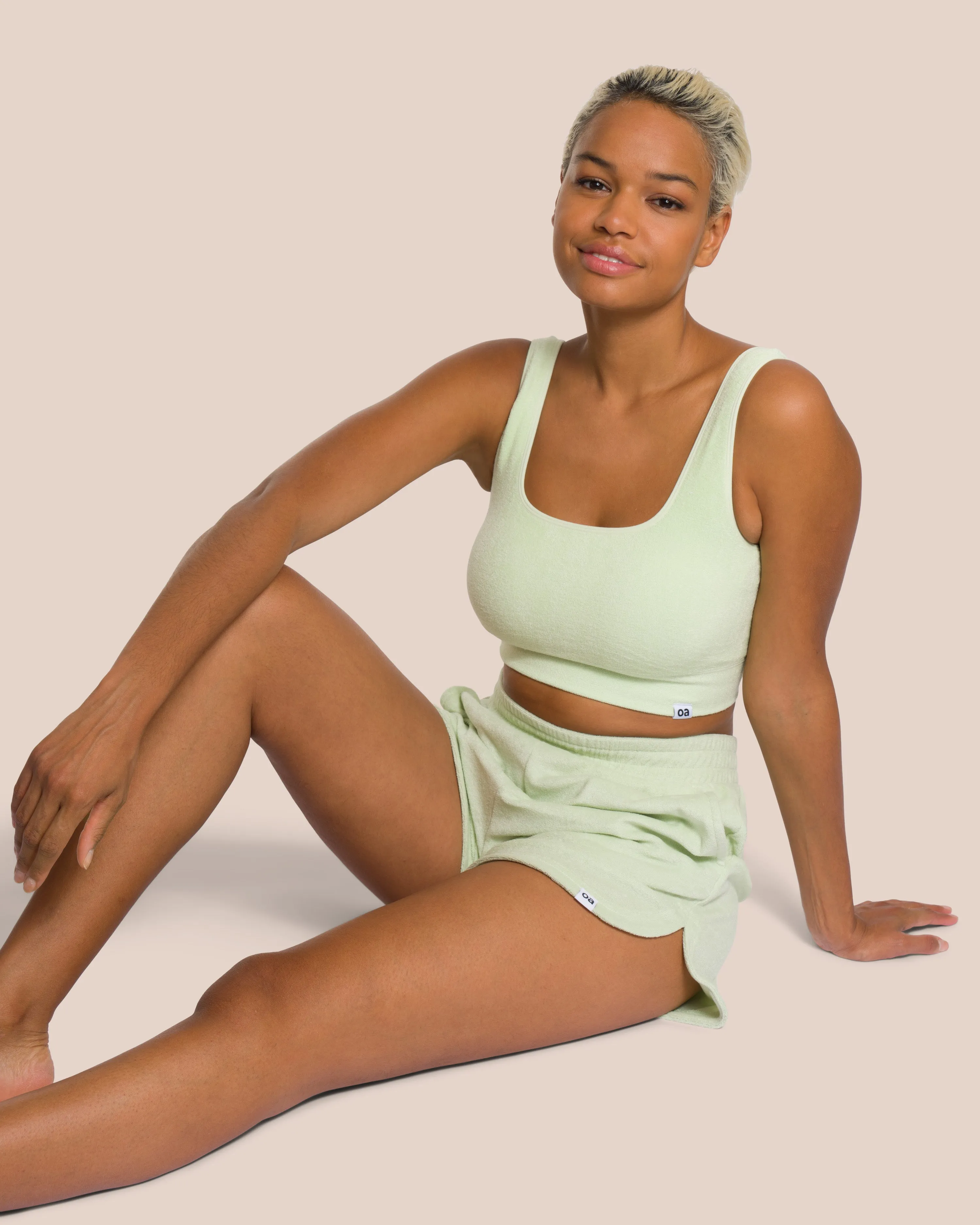 Beauty Frottee Set - Sage Green sold by Oceansapart product image thumbnail 2