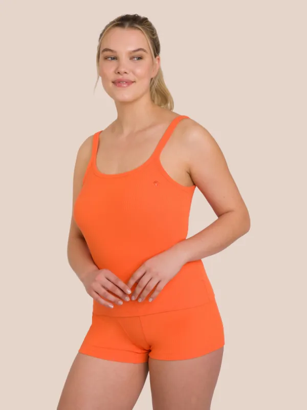Ariel Tank Top Set - Fire Orange sold by Oceansapart