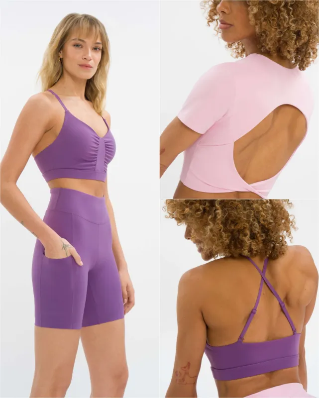 Marina Biker Set Deluxe - Vermont Purple & Melrose sold by Oceansapart