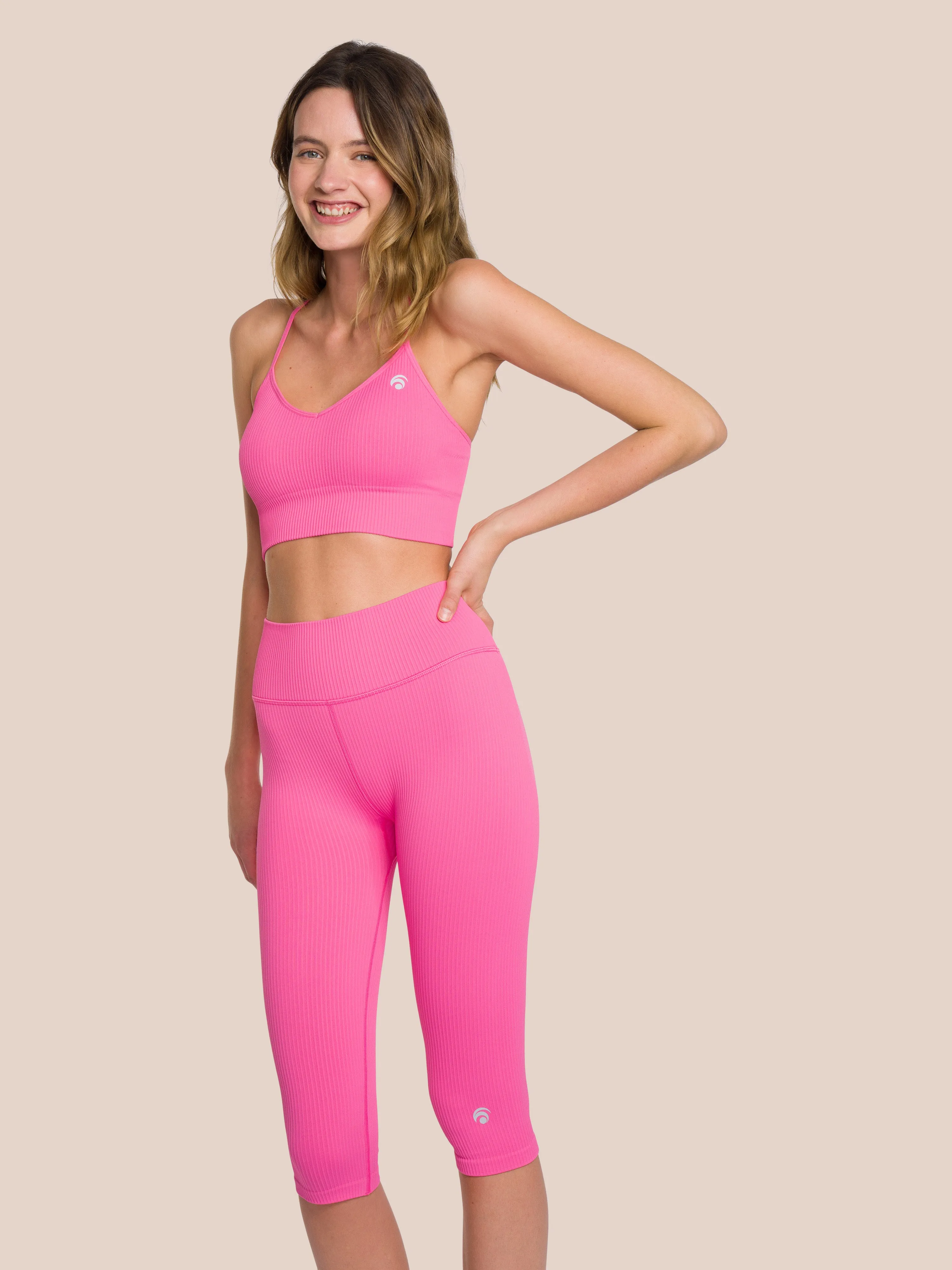 Maya Capri Set - Hot Pink sold by Oceansapart