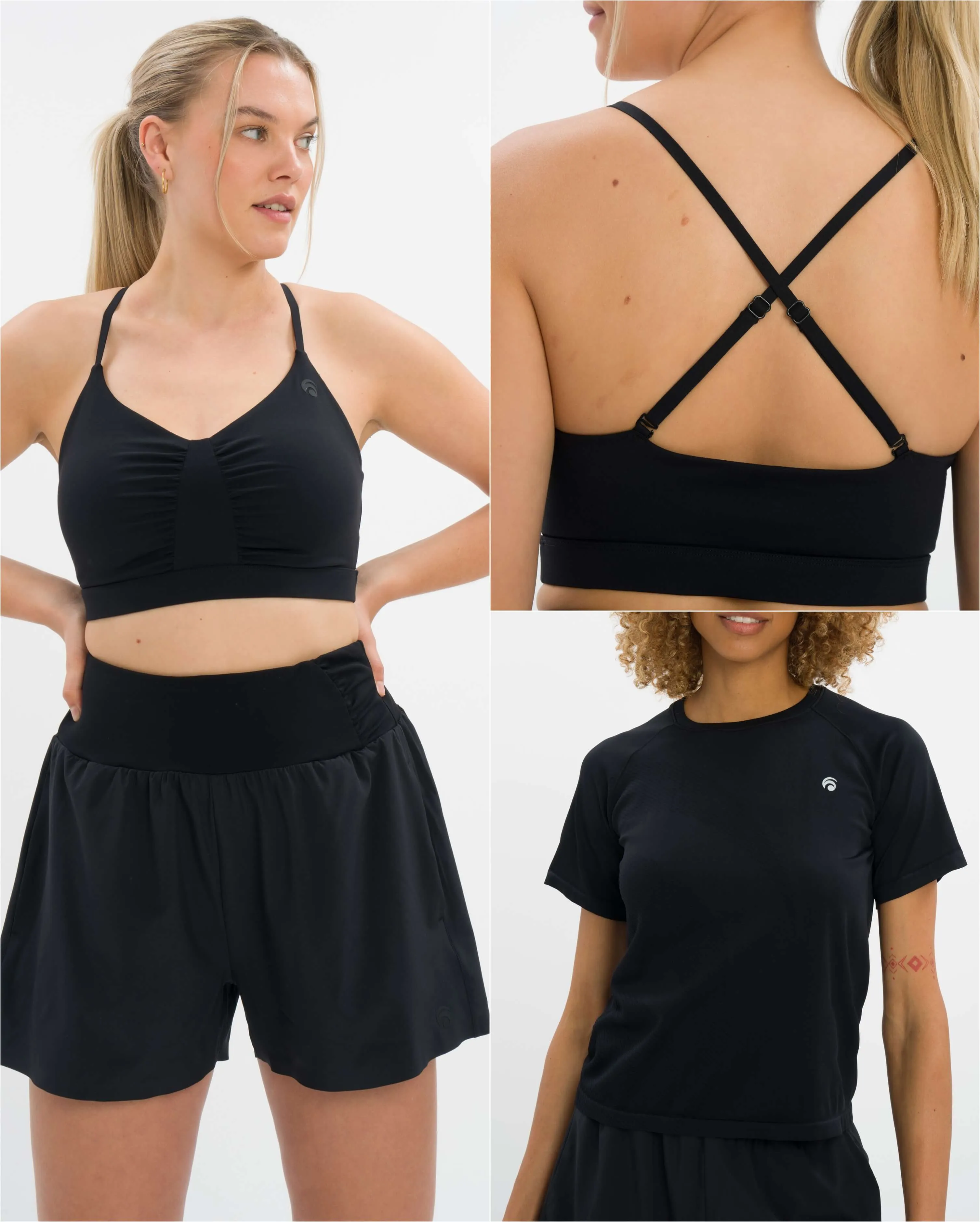 Marina Short Set Deluxe - Black sold by Oceansapart