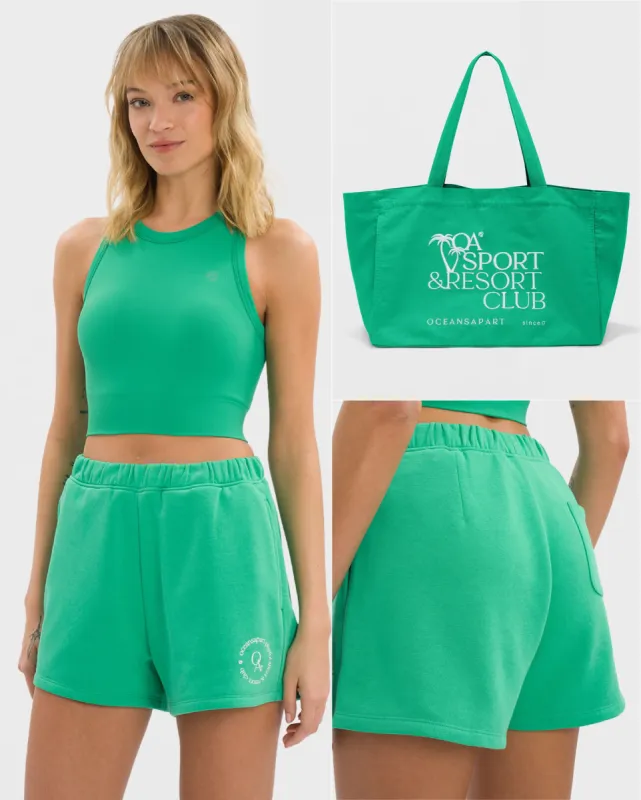 Ivy Sky Short Bag Set Deluxe - Holly Green sold by Oceansapart