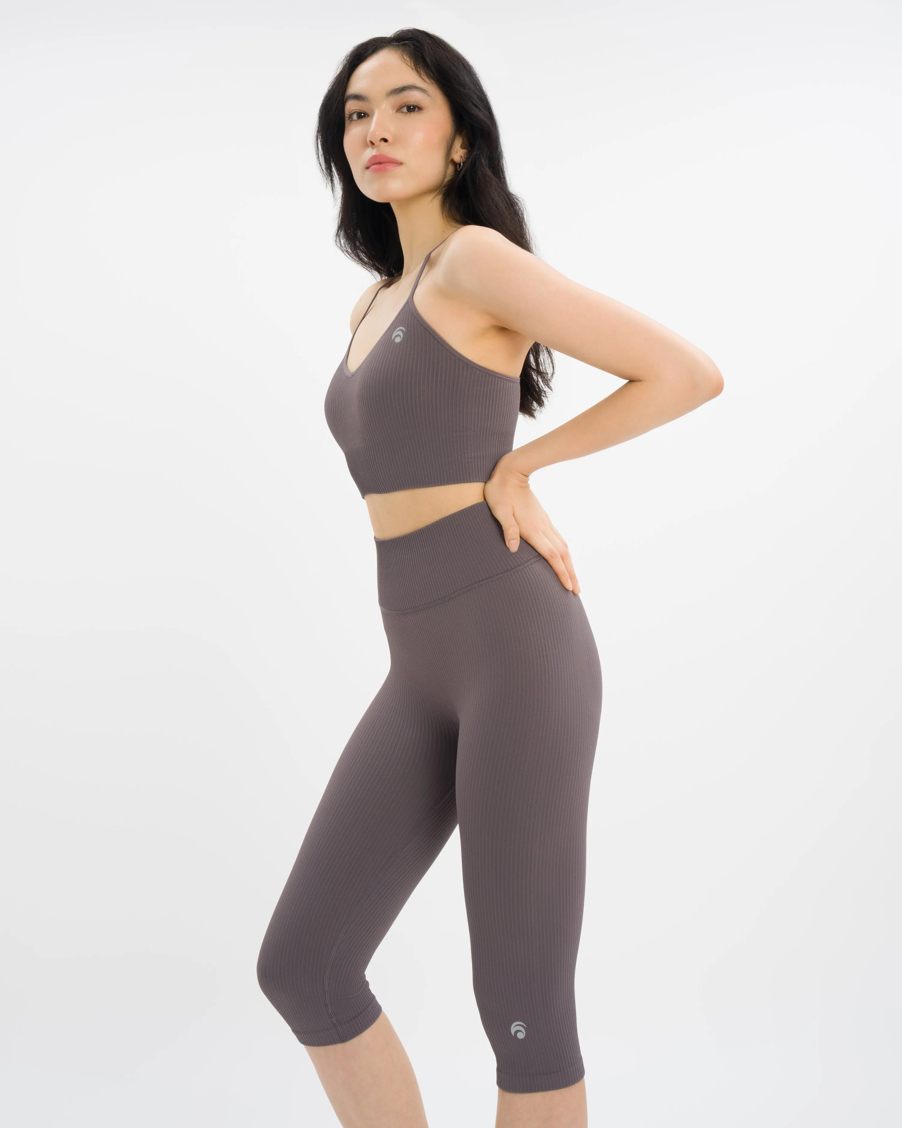 Maya Capri Set - Grey Mauve sold by Oceansapart