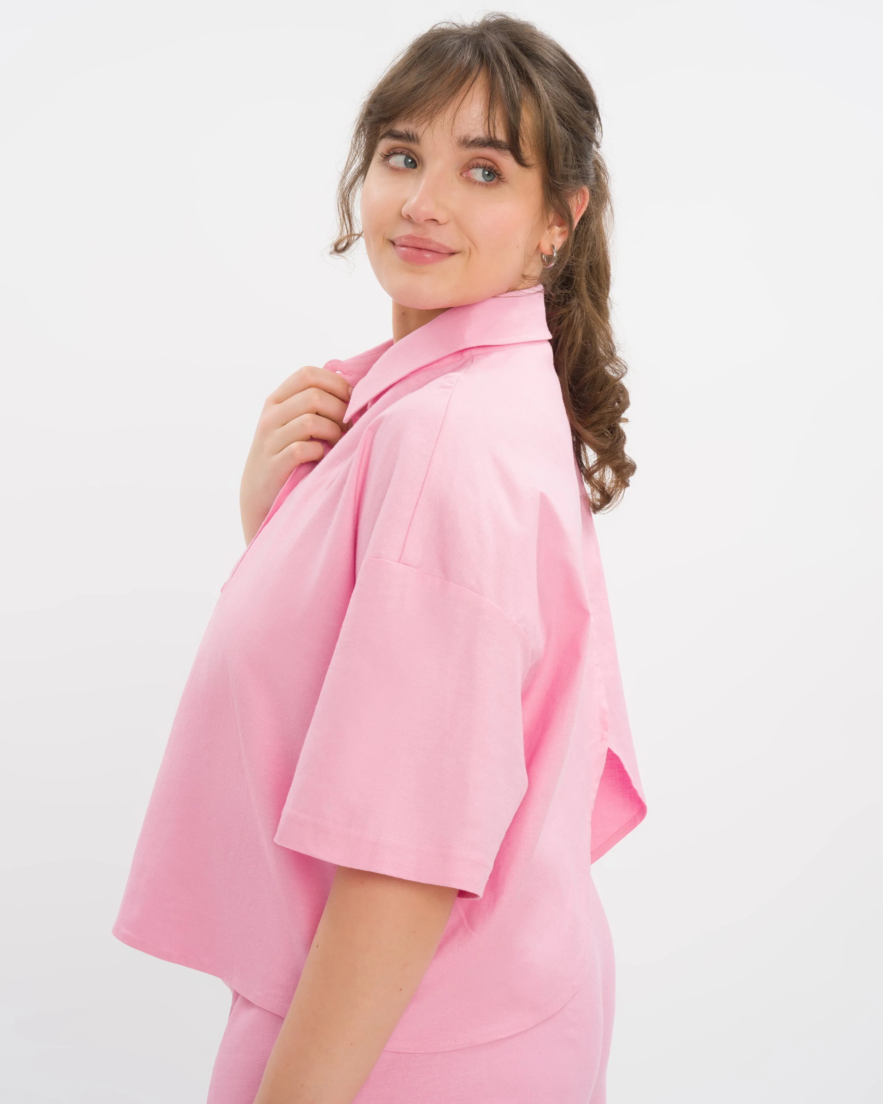 Lily Cropped Shirt sold by Oceansapart product image thumbnail 2