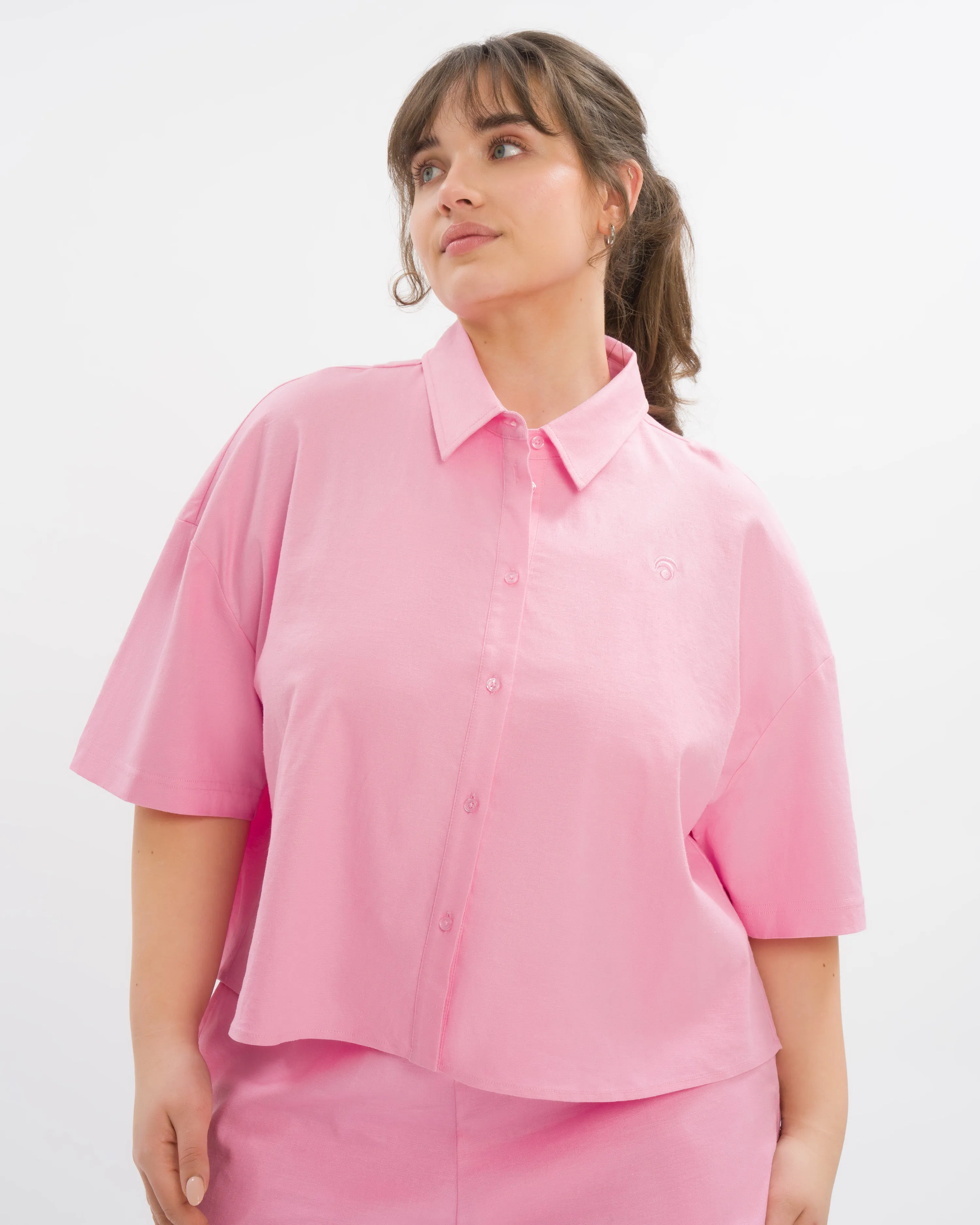 Lily Cropped Shirt sold by Oceansapart