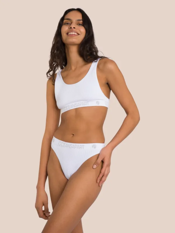 Ariel Thong Set - White sold by Oceansapart