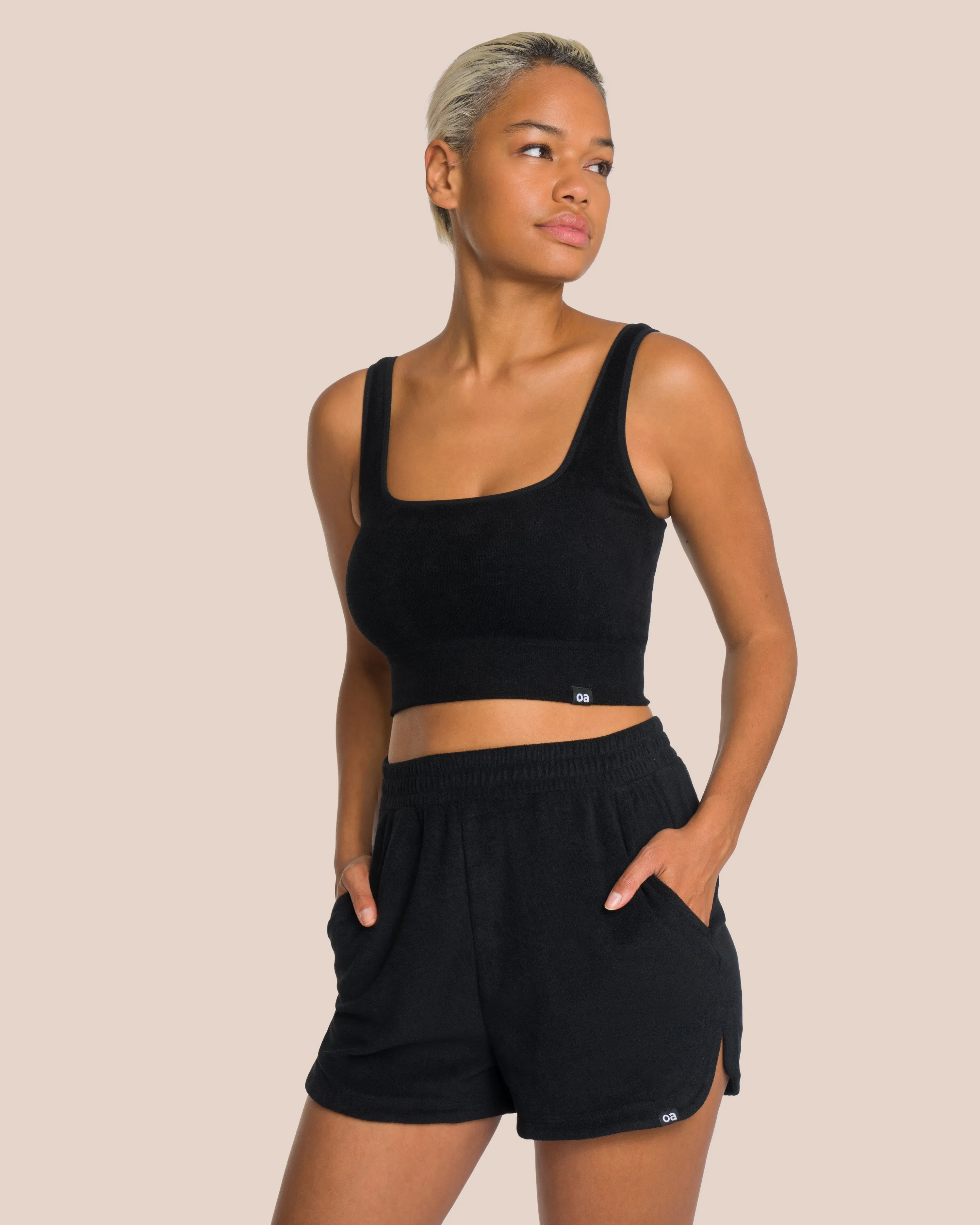 Beauty Frottee Set - Black sold by Oceansapart