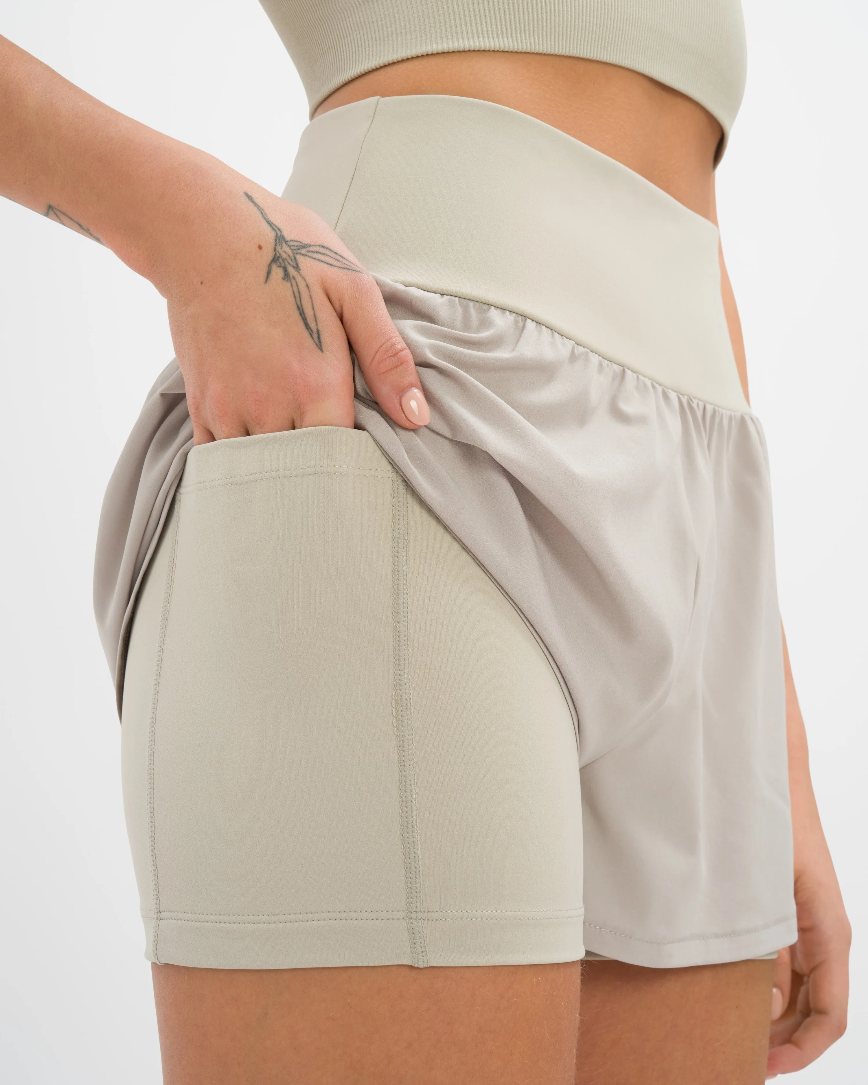 Athena Hotpant Set - Dove Grey sold by Oceansapart product image thumbnail 4