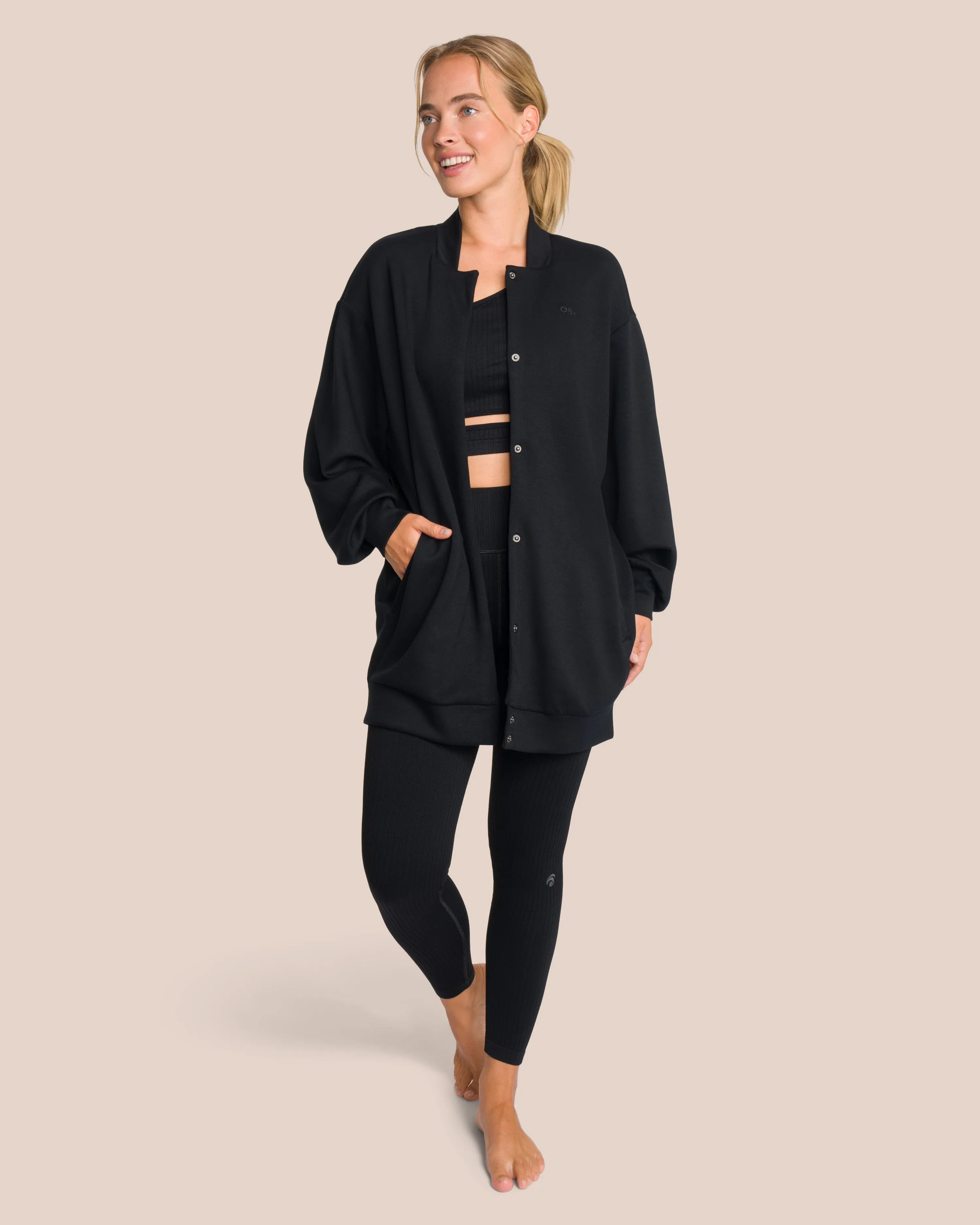 Elodie Bomber Jacket Set Deluxe - Black sold by Oceansapart