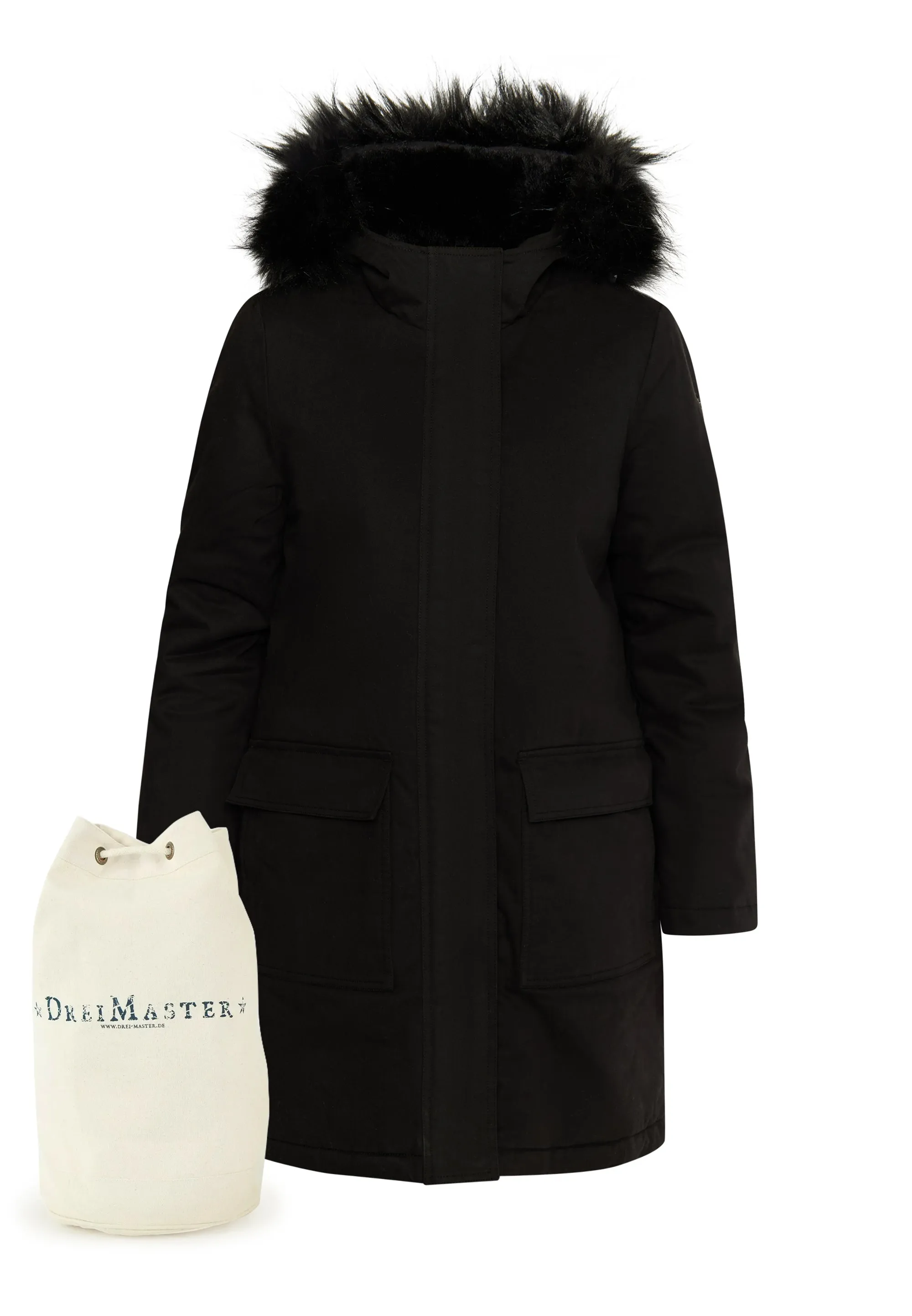 DreiMaster Vintage Women's Winter Parka + Shopping Bag Set sold by DreiMaster product image thumbnail 2