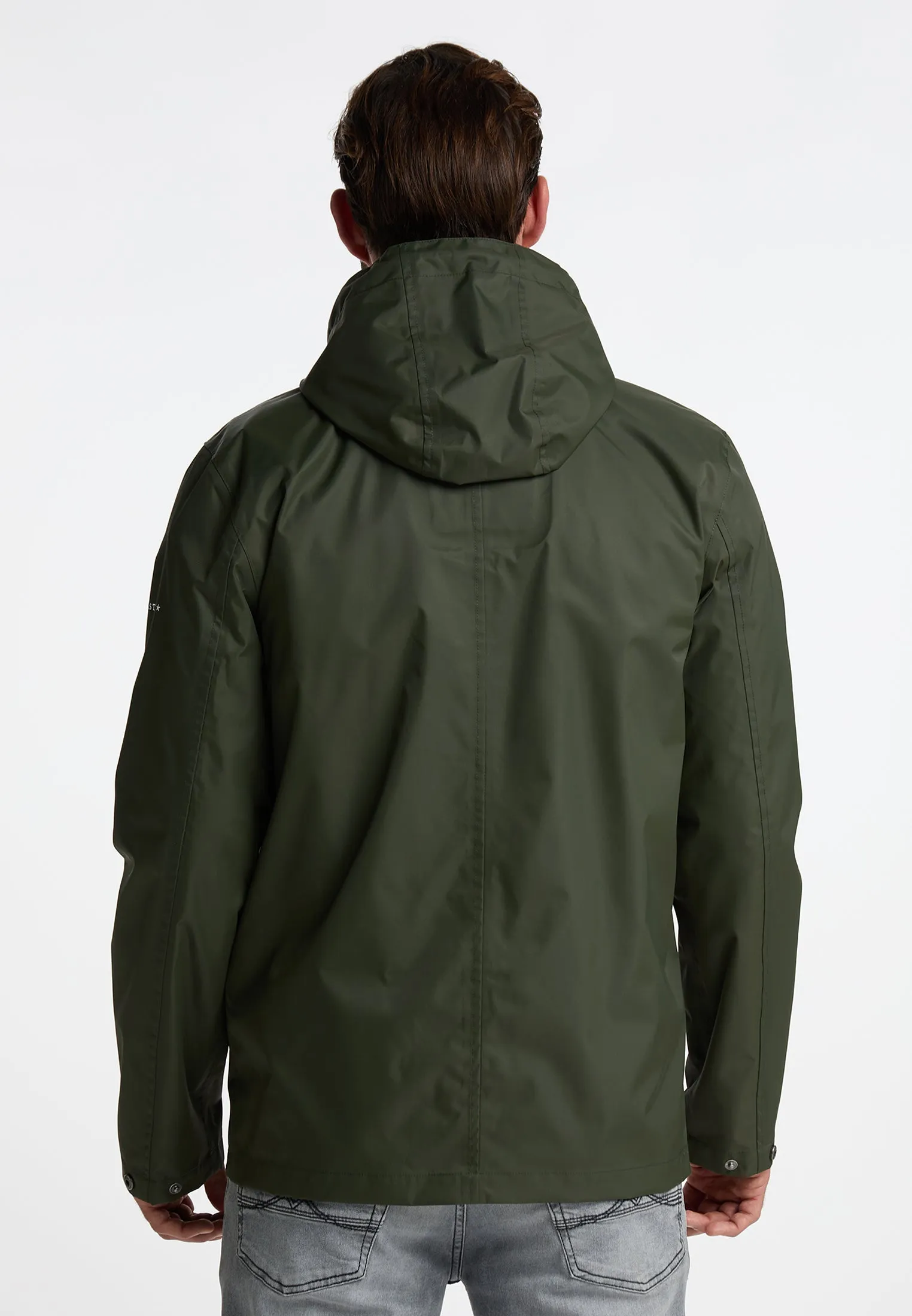 Dreimaster maritim Men's Rain Jacket With A Subtle Print On The Back Of The Outer Fabric sold by DreiMaster product image thumbnail 4