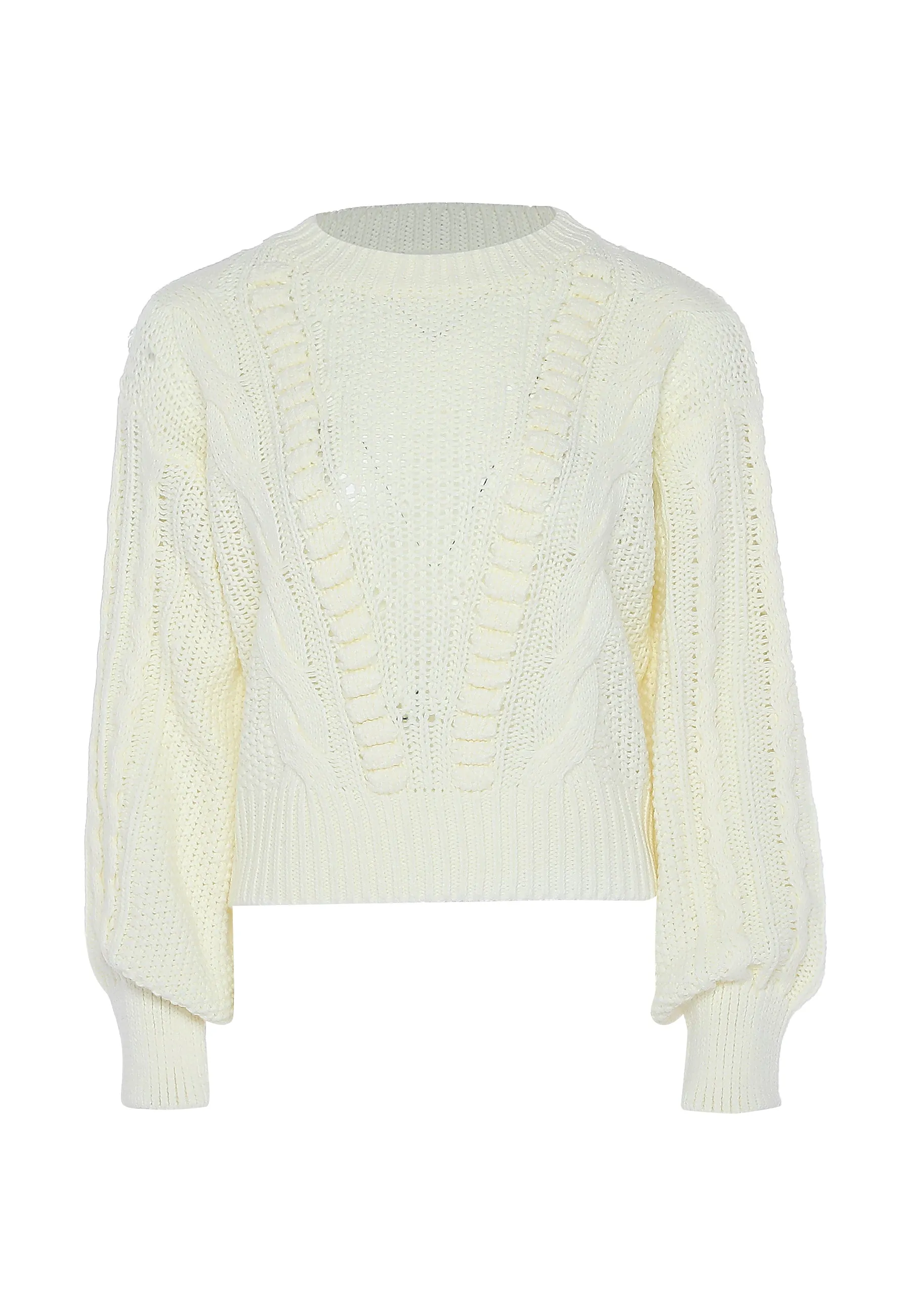 Dreimaster vintage Women's Cable Knit Sweater sold by DreiMaster product image thumbnail 3