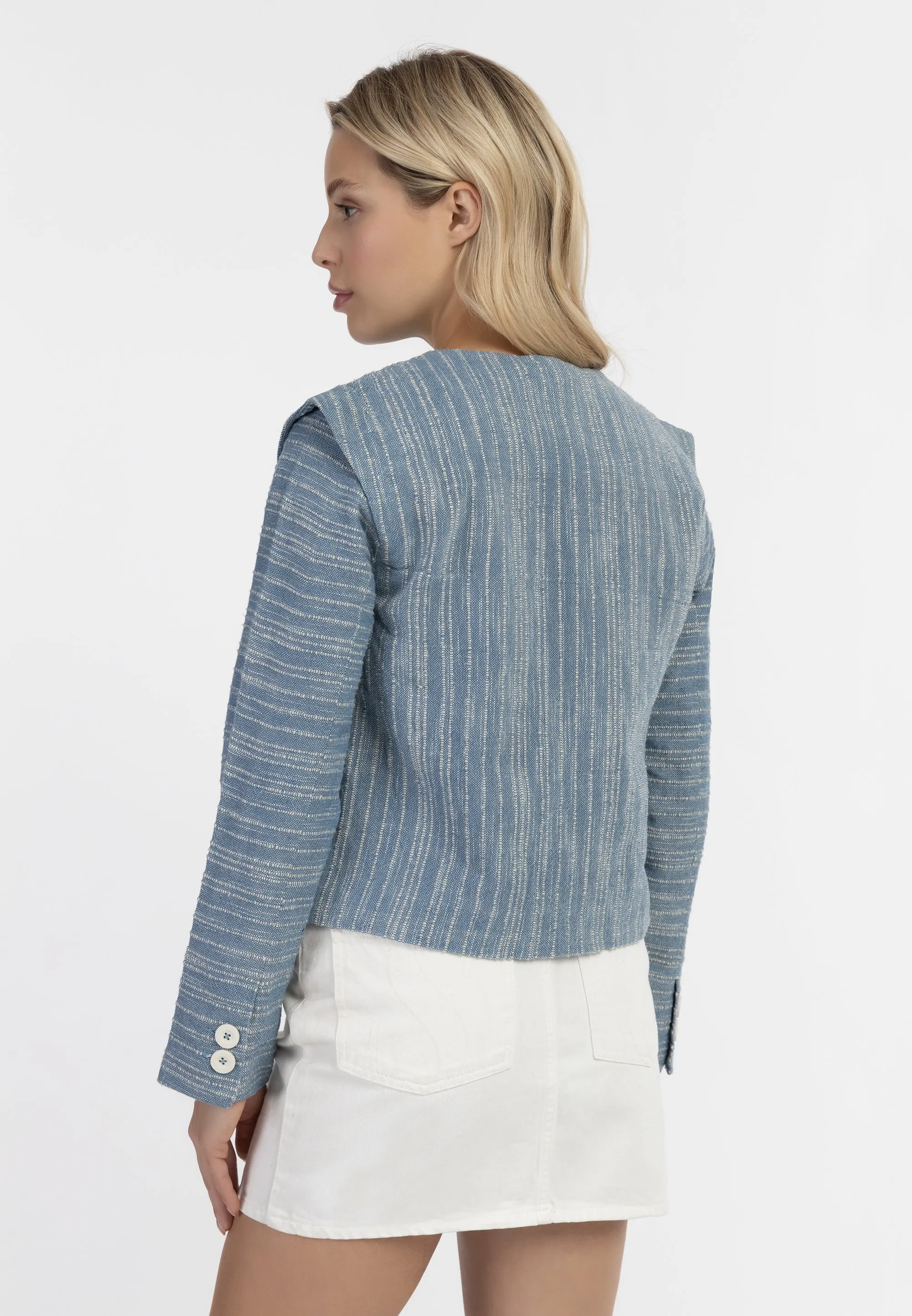 Dreimaster Vintage Women's Short Blazer Jacket sold by DreiMaster product image thumbnail 4