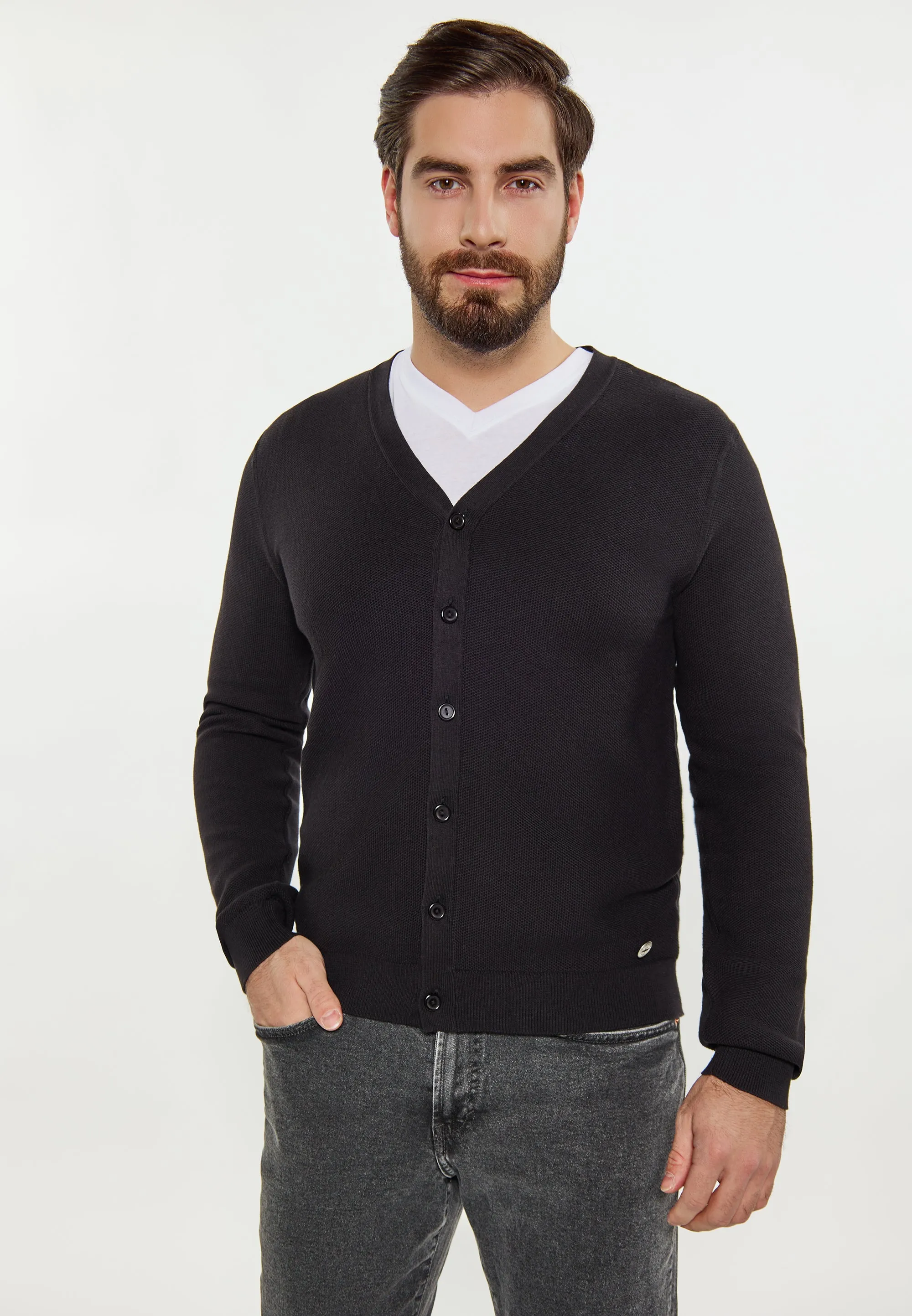 Dreimaster maritim Men's Cardigan sold by DreiMaster product image thumbnail 3