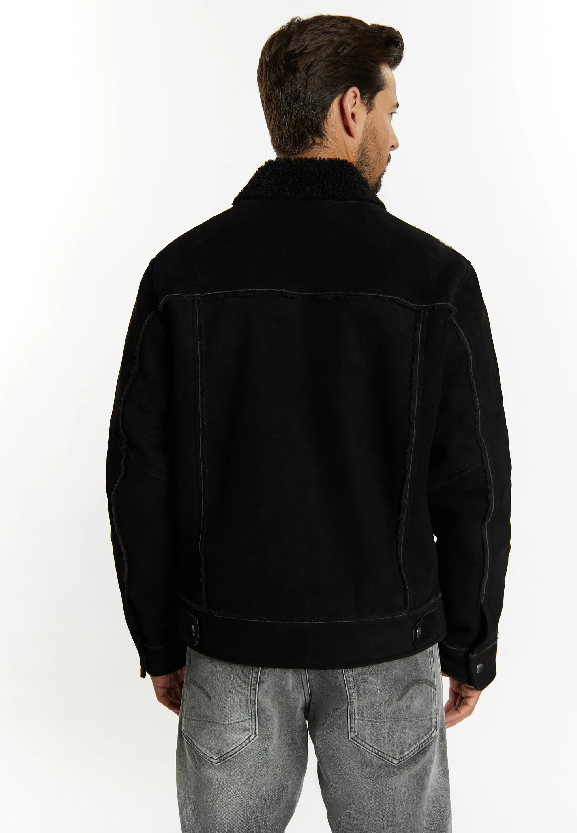 Dreimaster Vintage Men's Suede Jacket sold by DreiMaster product image thumbnail 4