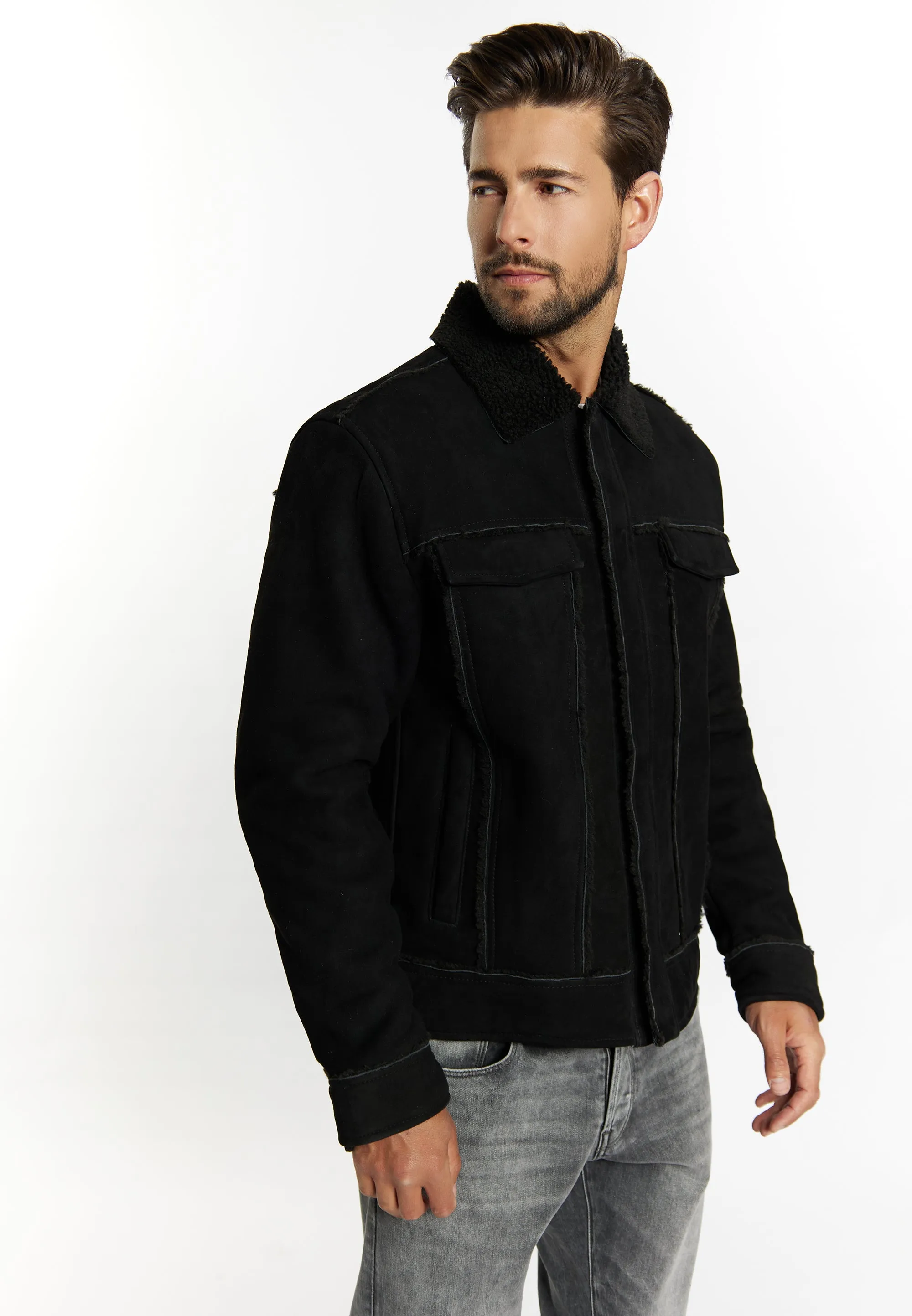 Dreimaster Vintage Men's Suede Jacket sold by DreiMaster product image thumbnail 3