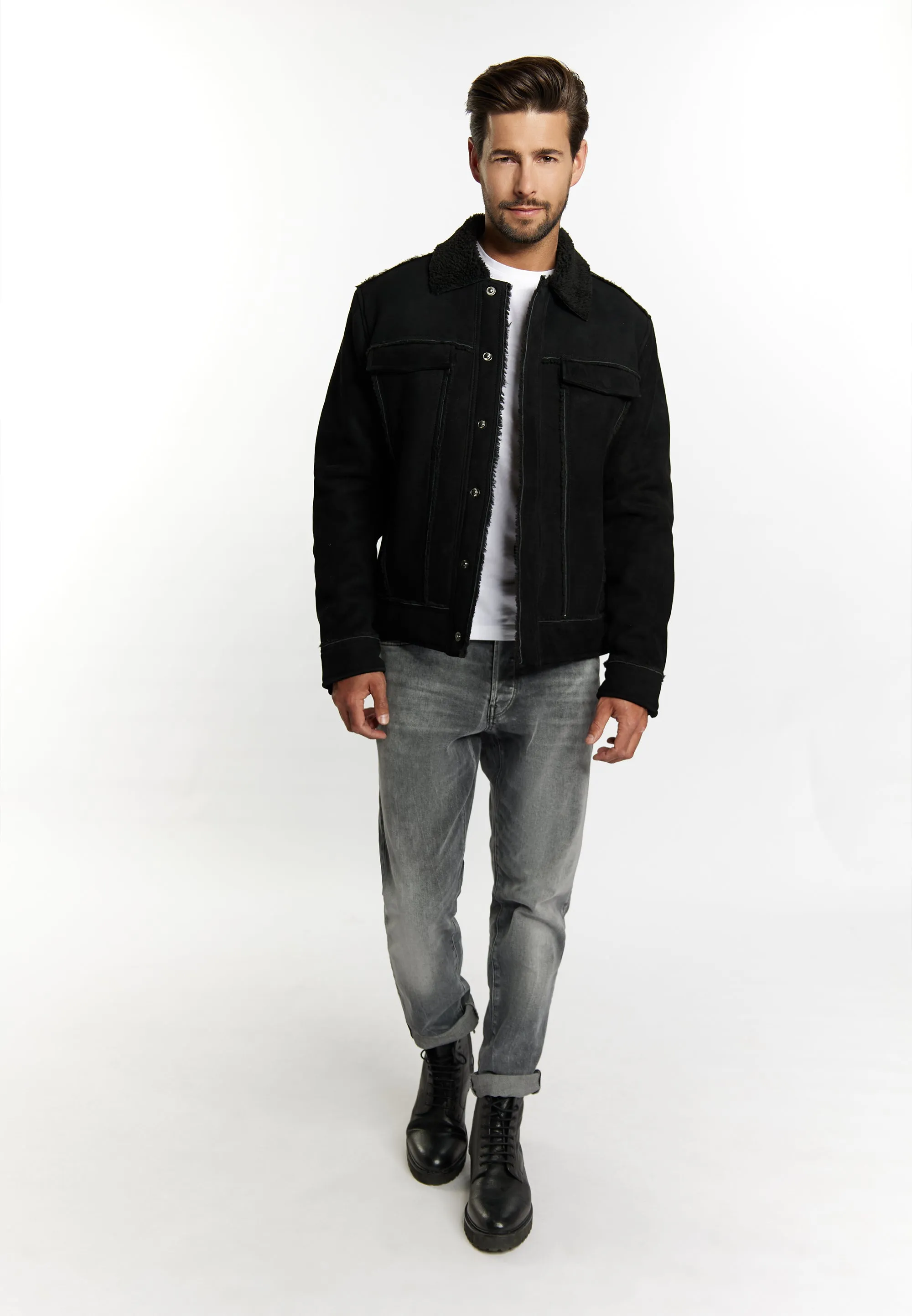 Dreimaster Vintage Men's Suede Jacket sold by DreiMaster