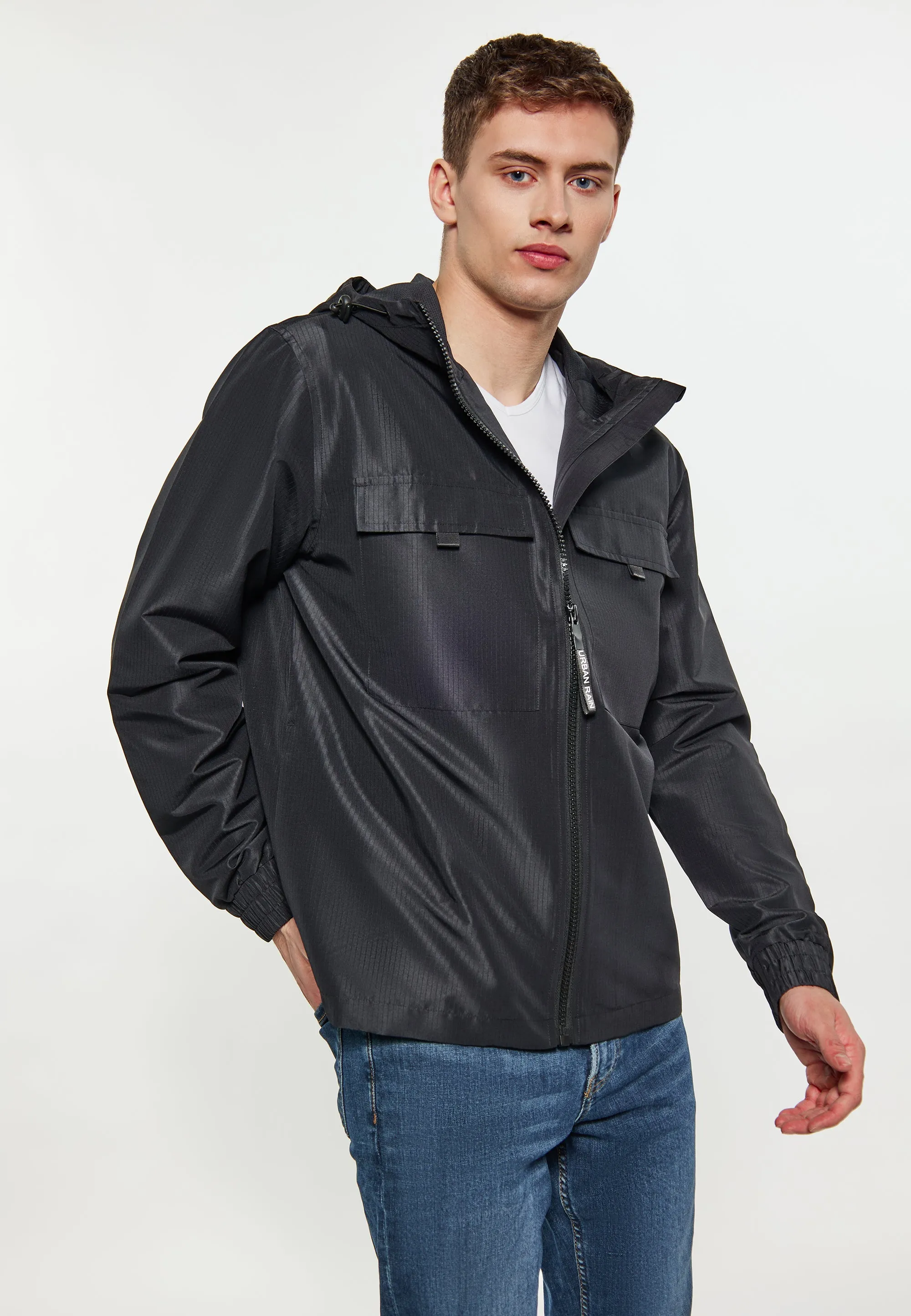 urban rain by Schmuddelwedda Men's Anorak sold by DreiMaster product image thumbnail 3