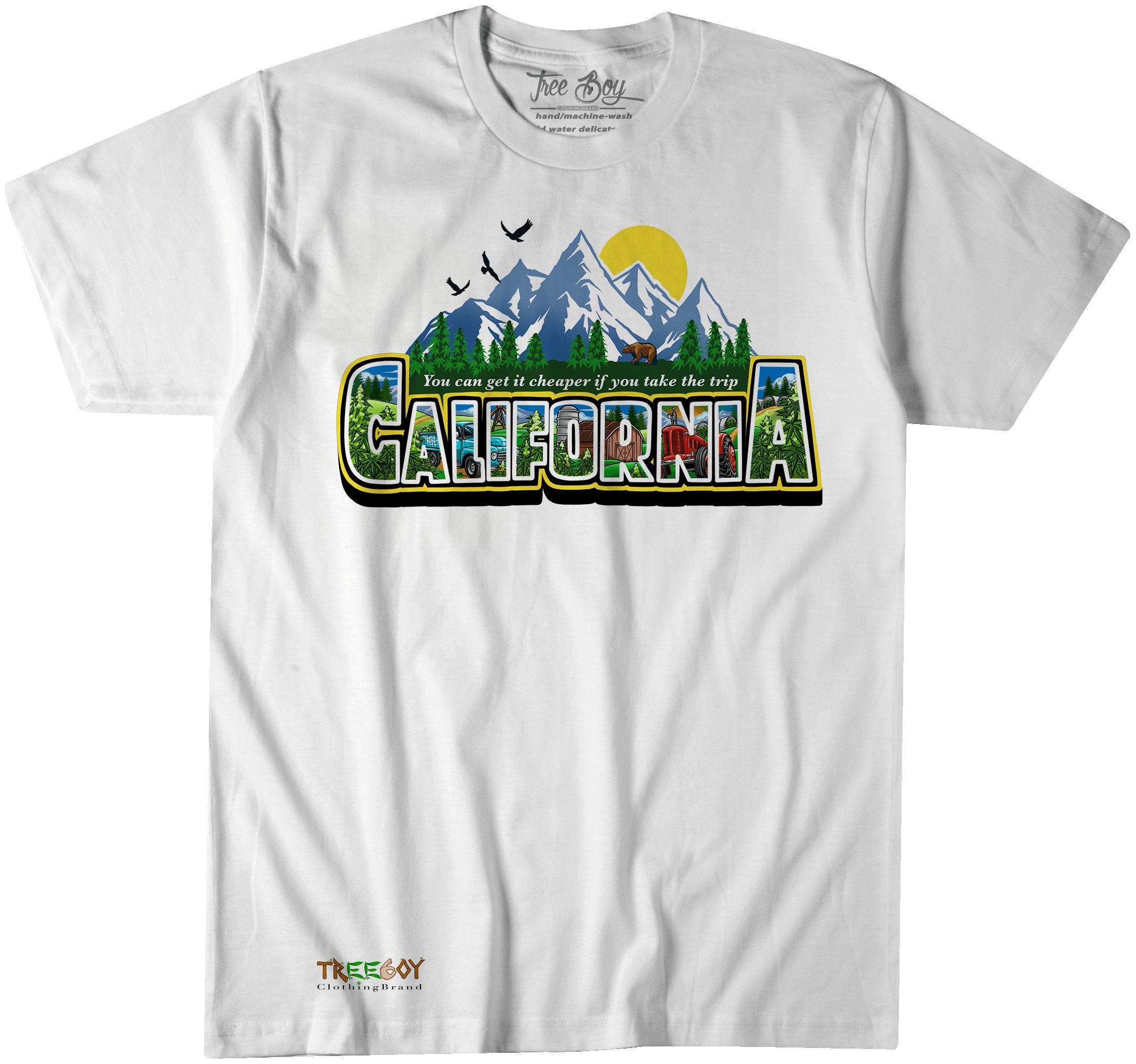 Cheaper in California tri sold by Treeboy Clothing product image thumbnail 5