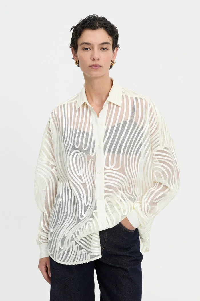 Mecah Shirt Cream sold by Blanca product image thumbnail 5