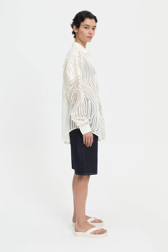 Mecah Shirt Cream sold by Blanca product image thumbnail 3