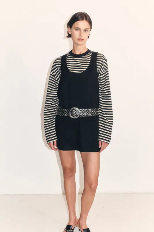 Hana Long Sleeve Tee Black made by Blanca