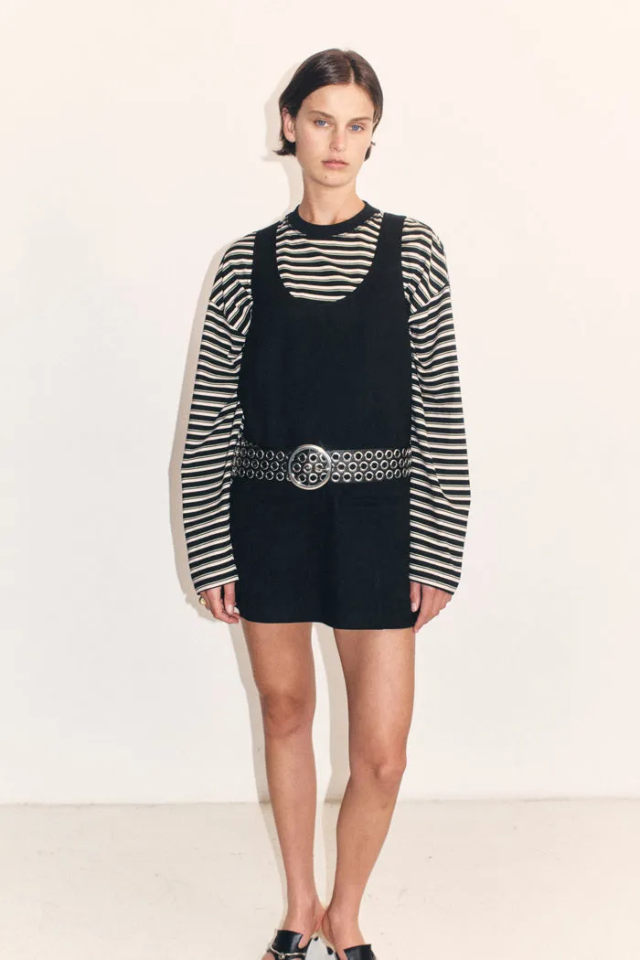 Hana Long Sleeve Tee Black sold by Blanca