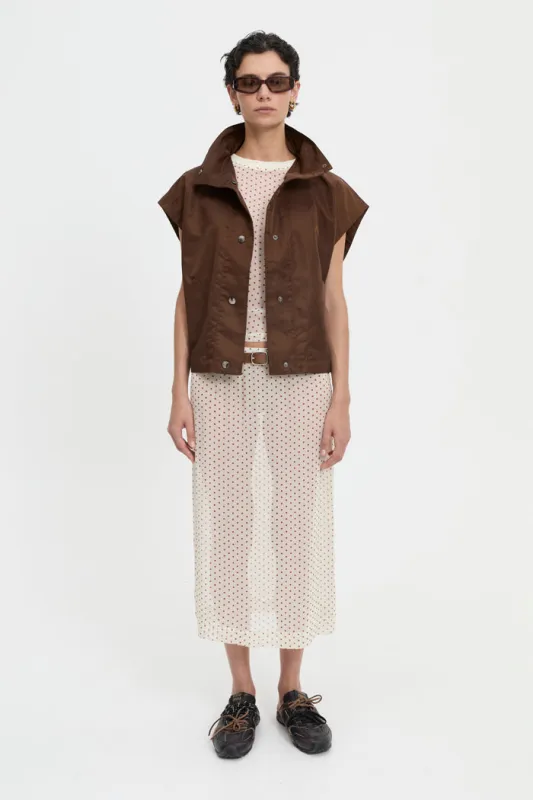 Virgo Vest Brown made by Blanca